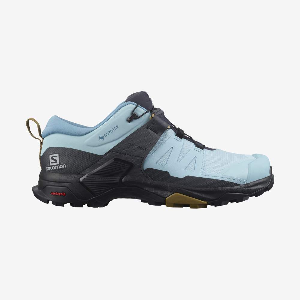 Blue Black Salomon X Ultra 4 Gore-Tex Women's Hiking Shoes | 916328BCP