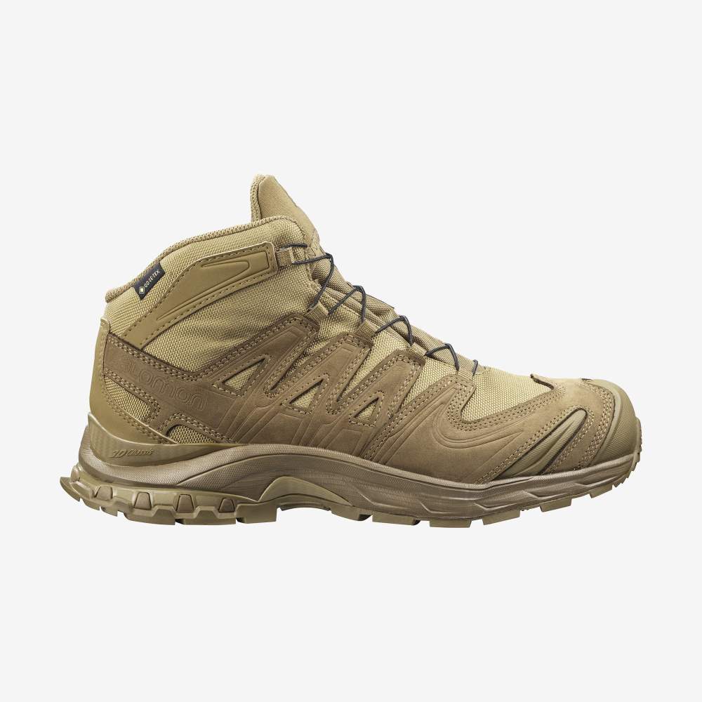 Brown Salomon Xa Forces Mid Gore-Tex Men's Trail Running Shoes | 065982QLX