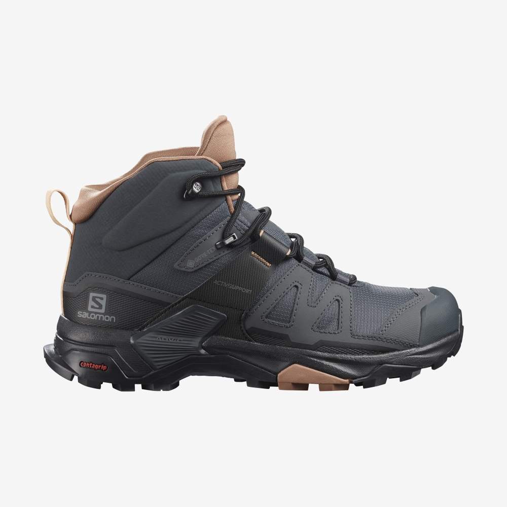 Cream Salomon X Ultra 4 Mid Gore-Tex Women's Hiking Shoes | 579421IOV
