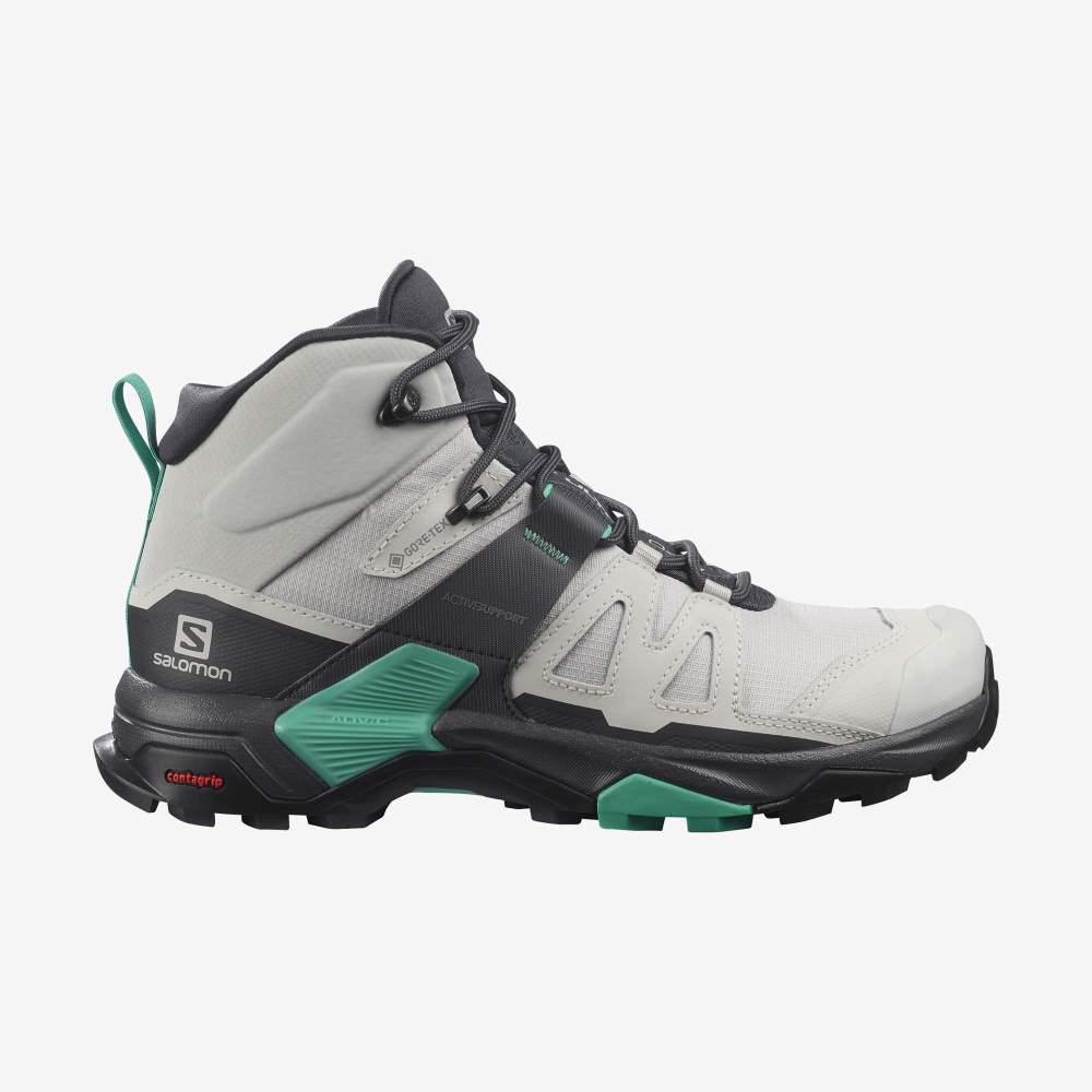 Mint Salomon X Ultra 4 Mid Gore-Tex Women's Hiking Shoes | 852106TSA