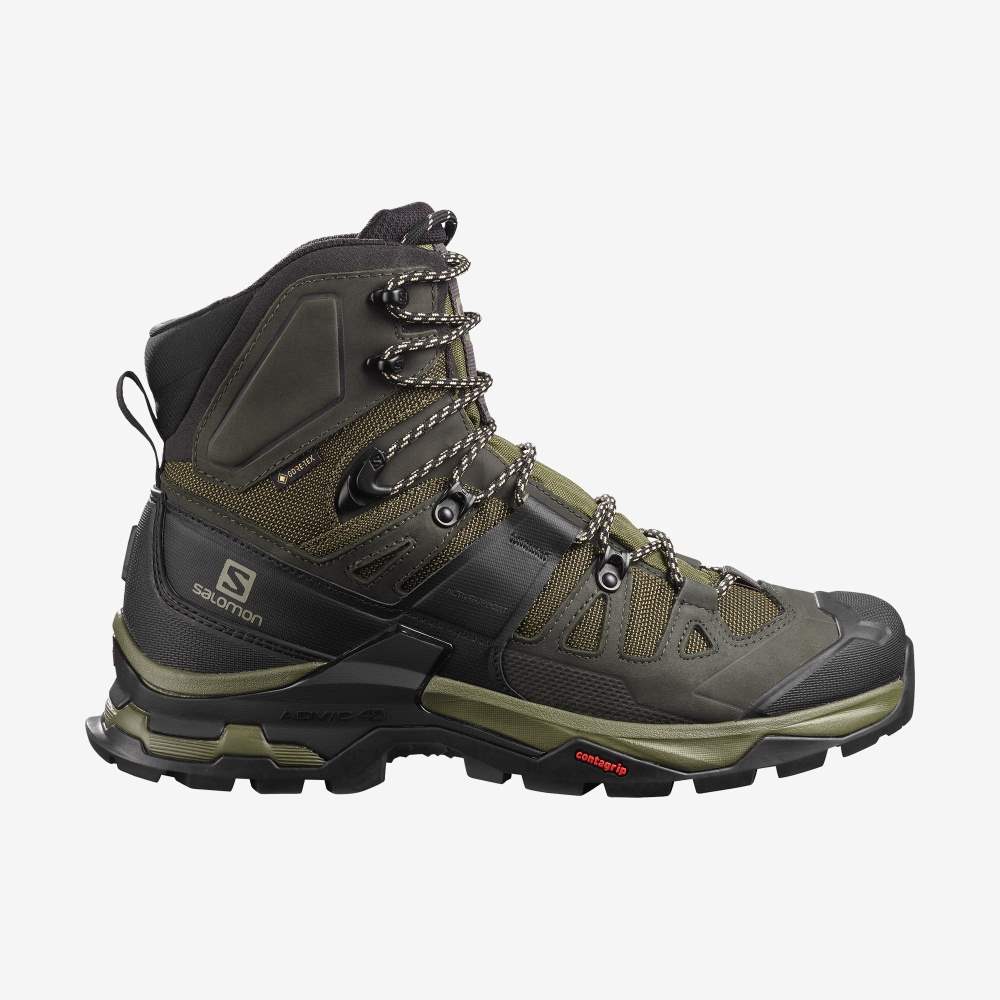 Olive Salomon Quest 4 Gore-Tex Men's Hiking Shoes | 804512MAO